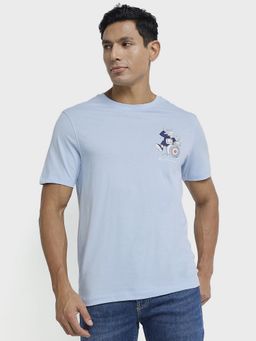 Ben Sherman - Men Blue Crew Neck T-Shirt