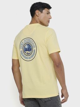 Ben Sherman - Men Yellow Crew Neck T-Shirt