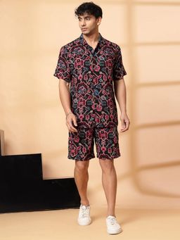 RIGO - Men Ikkat Multicoloured Co-ord Set