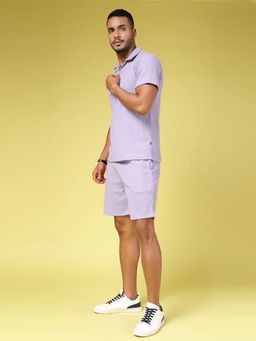 RIGO - Men Waffle Multi Half Sleeves Slim Fit Co-ord Set