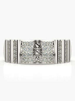 Valanova - Hallmarked 14K White Gold and Certified Lab Grown Diamond 0.53 Cts Ring