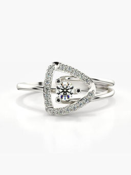 Valanova - Hallmarked 14K White Gold and Certified Lab Grown Diamond 0.30 Cts Ring