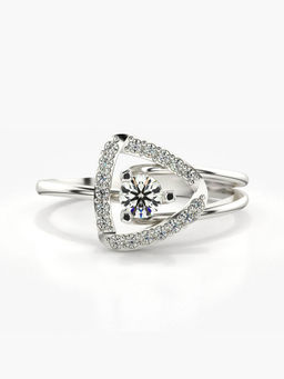 Valanova - Hallmarked 14K White Gold and Certified Lab Grown Diamond 0.34 Cts Ring