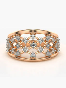 Valanova - Hallmarked 14K Rose Gold and Certified Lab Grown Diamond 0.41 Cts Ring