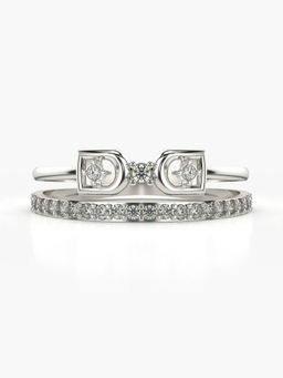 Valanova - Hallmarked 14K White Gold and Certified Lab Grown Diamond 0.25 Cts Ring