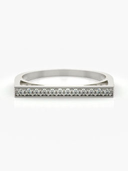 Valanova - Hallmarked 14K White Gold and Certified Lab Grown Diamond 0.28 Cts Ring