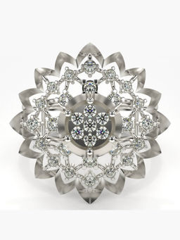 Valanova - Hallmarked 14K White Gold and Certified Lab Grown Diamond 0.50 Cts Ring