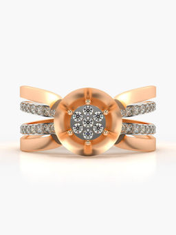 Valanova - Hallmarked 14K Rose Gold and Certified Lab Grown Diamond 0.40 Cts Ring