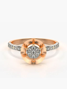 Valanova - Hallmarked 14K Rose Gold and Certified Lab Grown Diamond 0.28 Cts Ring