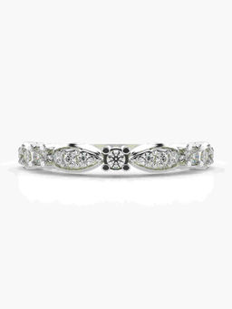 Valanova - Hallmarked 14K White Gold and Certified Lab Grown Diamond 0.29 Cts Ring