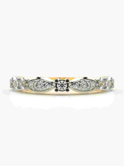 Valanova - Hallmarked 14K Yellow Gold and Certified Lab Grown Diamond 0.29 Cts Ring