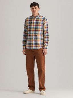 GANT - Men Multi-color Checked Regular Shirt