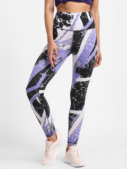 Reebok - Myt Cotton Aop Legging Black Training Tight