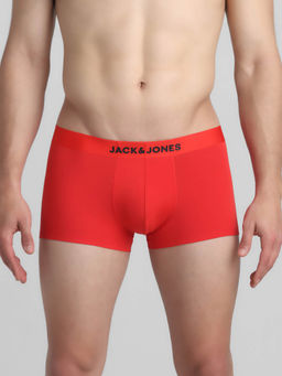 Jack & Jones - Men Solid Red Trunk