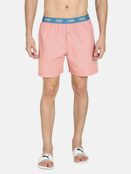 Puma - Basic Pink Woven Boxer