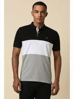 Allen Solly - Men Multi Colorblocked Collar Neck Polo T-Shirt