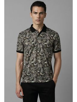 Louis Philippe - Men Multi Print Collar Neck Polo T-Shirt