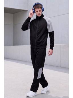 Kvetoo - Black Men's Activewear Tracksuit