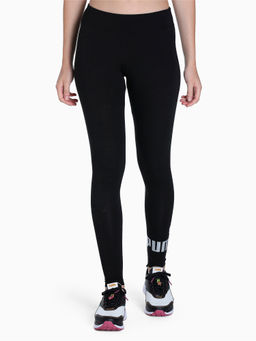 Puma - Ess+ Metallic Womens Black Tights