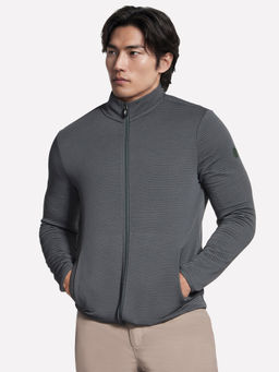 SKECHERS - Men The Hoodless Hoodie Ottoman Grey Jacket