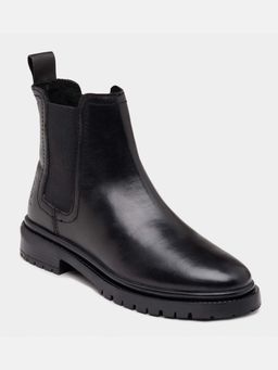 U.S. POLO ASSN. - Women Black Solid Chelsea Boots