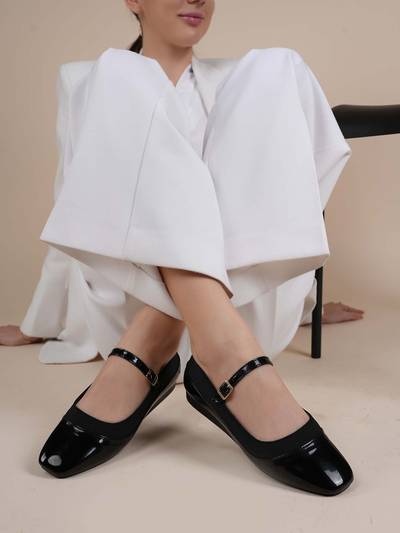 Black Elegant Mary Jane Ballerinas for Women