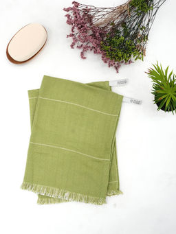 Doctor Towels - Aloevera Double Cloth Hand Towel Pack of 2 - Aloe Green (S)