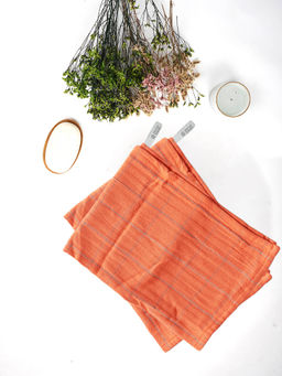 Doctor Towels - Banana Double Cloth Hand Towel Pack of 2 - Rustic Orange (S)