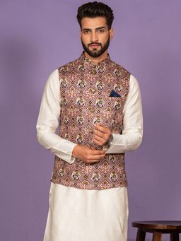 KISAH - Men Purple Nehru Jacket