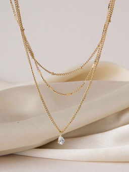Palmonas - Dainty Layered Gold Necklace for Womens - Waterproof and Anti-Tarnish