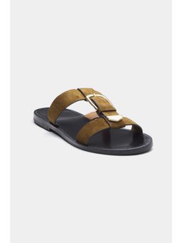 Oroh - Women Tan Angela Open Toe Flats