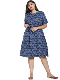 Bewakoof - Blue Floral Dress