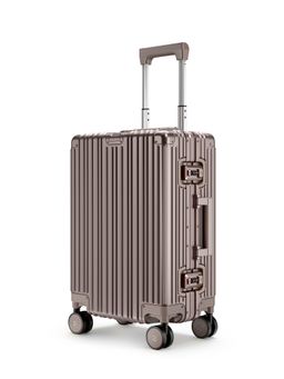 EUME - Aluminium Cabin Hard Trolley Bag 50cm TSA Lock and Silent Wheels - Graphite Luxe (S)