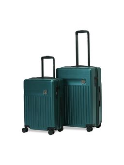 EUME - Classic Polycarbonate Trolley Bags - Forest Green (S/M) (Pack of 2)