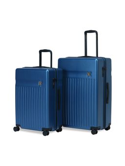 EUME - Classic Polycarbonate Trolley Bags - Midnight Blue (M/L) (Pack of 2)