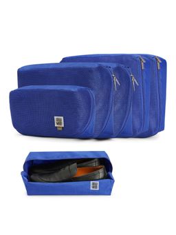 EUME - Travel Storage Shoe & Toiletry Pouches - Royal Blue (Pack of 6)