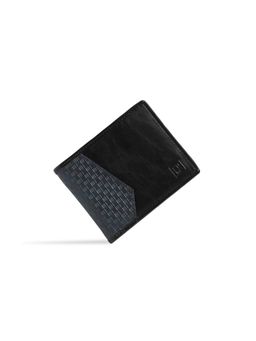 EUME - Men Nova Slim Bifold Wallet With 6 Card Slots & 2 Compartments - Charcoal Blue