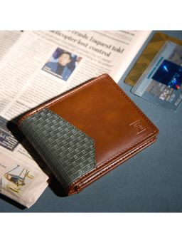 EUME - Men Nova Slim Bifold Wallet With 6 Card Slots & 2 Compartments - Rustic Brown