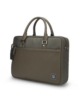 EUME - Commute 15 inch Laptop Messenger Bag With Detachable Strap - Charcoal Olive
