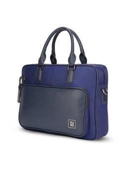 EUME - Executive 15 inch Laptop Messenger Bag With Detachable Strap - Midnight Blue
