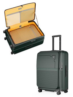 EUME - Aerotop Top Open Polycarbonate Hard Trolley Bag - Pine Green
