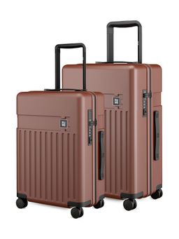 EUME - Classic Hard Polycarbonate Trolley Bags - Cambridge Brown (S/M) (Pack of 2)
