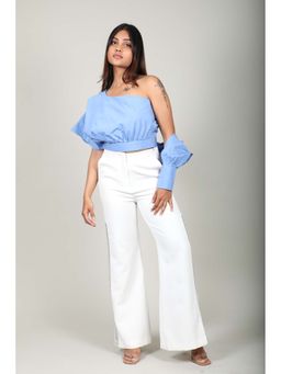 Fawn 24 - Blue Crop Top