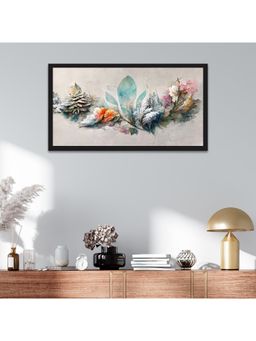 Dekorstation - Luxurious Floral Elements Botanical Multicolor Frame Wall Painting