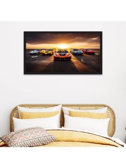 Dekorstation - Fast Supercars Floating Frame Canvas Wall Painting
