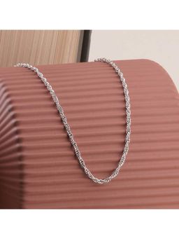Palmonas - 925 Sterling Silver Woven Chain for Mens