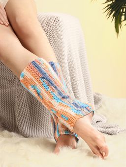 Magic Needles - Multi Coloured Crochet Leg Warmers