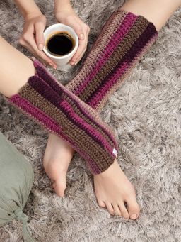 Magic Needles - Multi Coloured Crochet Leg Warmers