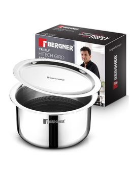 Bergner - Hitech Giro Triply Tope with Stainless Steel Lid - 1.1L