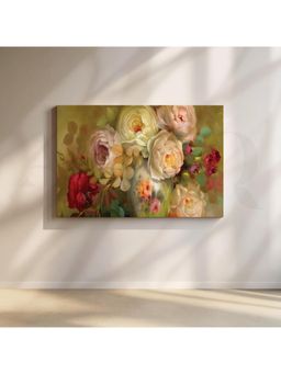 Anciq - Bouquet of Elegance Canvas Wall Painting - (24x36 Inch)